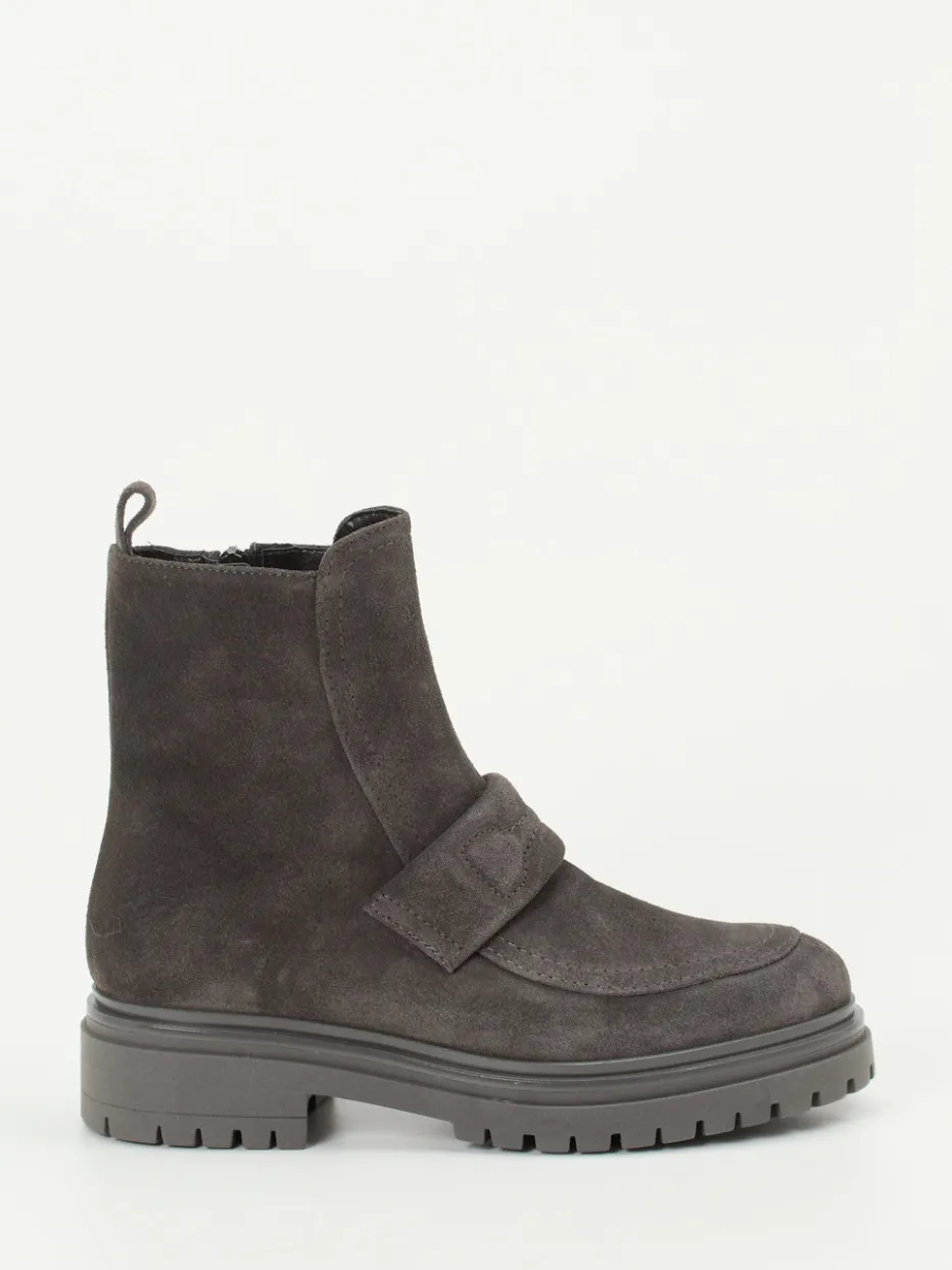 – Stiefelette aus Veloursleder*Andrea Puccini