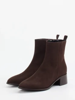 – Stiefeletten aus Veloursleder Dunkel*Andrea Puccini Clearance