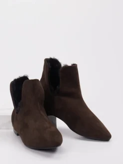 – Stiefeletten aus Veloursleder dunkel*Andrea Puccini Sale