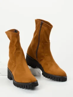 Damen Andrea Puccini – Stiefeletten aus Stretch mit Profilsohle