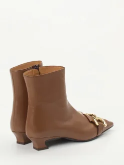 Damen Andrea Puccini – Stiefeletten aus Lammleder kastanien