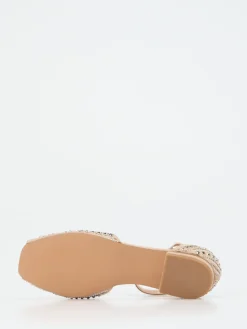 Damen Andrea Puccini – Zehensandalen aus Textil mit Strass