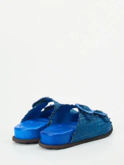 Damen Andrea Puccini – Zweiriemer-Pantolette aus Textil