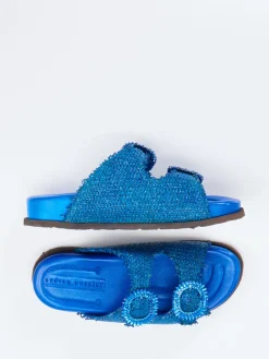 Damen Andrea Puccini – Zweiriemer-Pantolette aus Textil