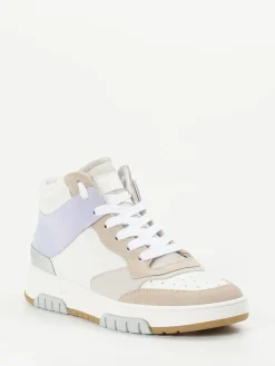 – High-Top Sneaker aus Kalbleder Offwhite*Andrea Sabatini Online