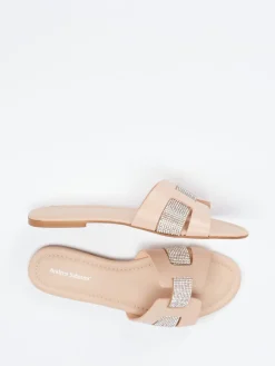 Damen Andrea Sabatini – Pantolette aus Kalbleder Nude-Rosa