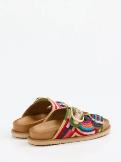 Damen Andrea Sabatini – Pantolette aus gehäkeltem Textil color