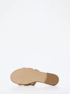 Damen Andrea Sabatini – Pantolette aus Veloursleder Sandbeige