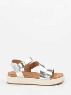 – Plateau-Sandalen aus Metallicleder*Andrea Sabatini Discount