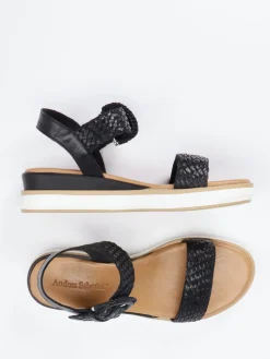 Damen Andrea Sabatini – Plateausandale aus Flechtleder