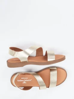– Riemchensandale aus Metallicleder*Andrea Sabatini Outlet