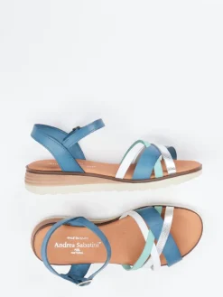 Damen Andrea Sabatini – Riemchensandale aus Glattleder color