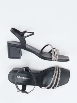 – Sandalette aus Metallicleder*Andrea Sabatini Best