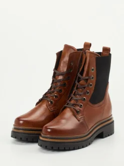 Damen Andrea Sabatini – Schnürboots aus Kalbleder cognac