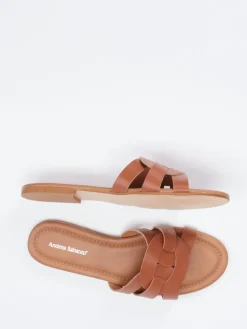 – Slides aus Lammleder cognac*Andrea Sabatini Discount