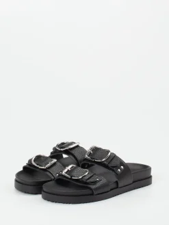 – Zweiriemer-Pantolette aus Hirschleder*Andrea Sabatini Online