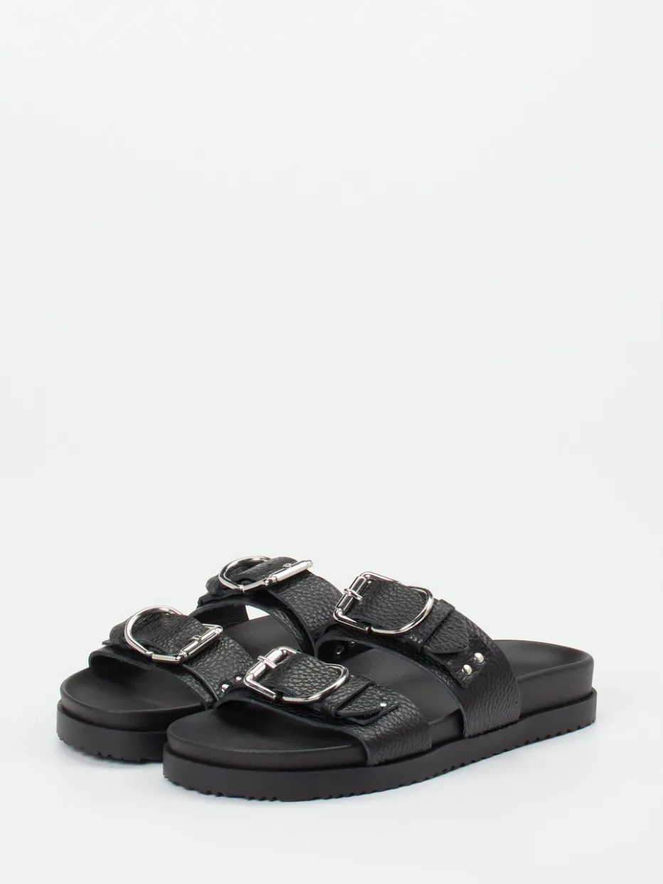 – Zweiriemer-Pantolette aus Hirschleder*Andrea Sabatini Online