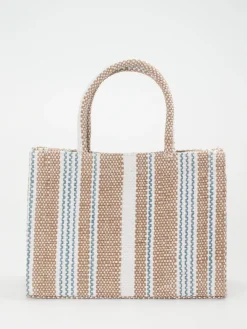 – Shopper aus Textil in Streifenstruktur*ANOKHI Discount