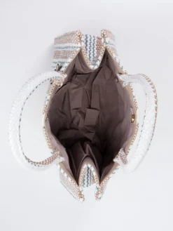 – Shopper aus Textil in Streifenstruktur*ANOKHI Discount