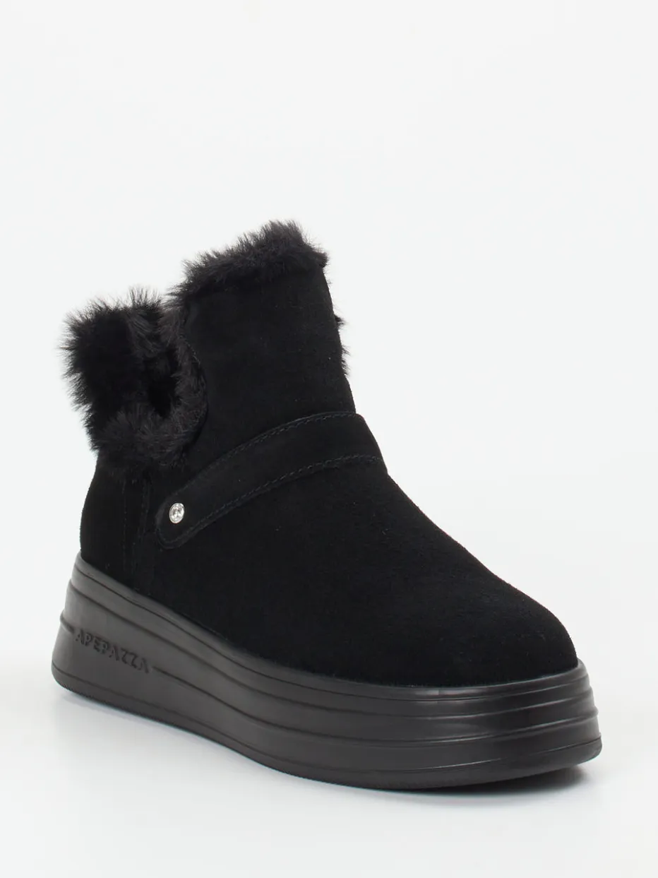 – Stiefeletten aus Veloursleder*Apepazza Outlet