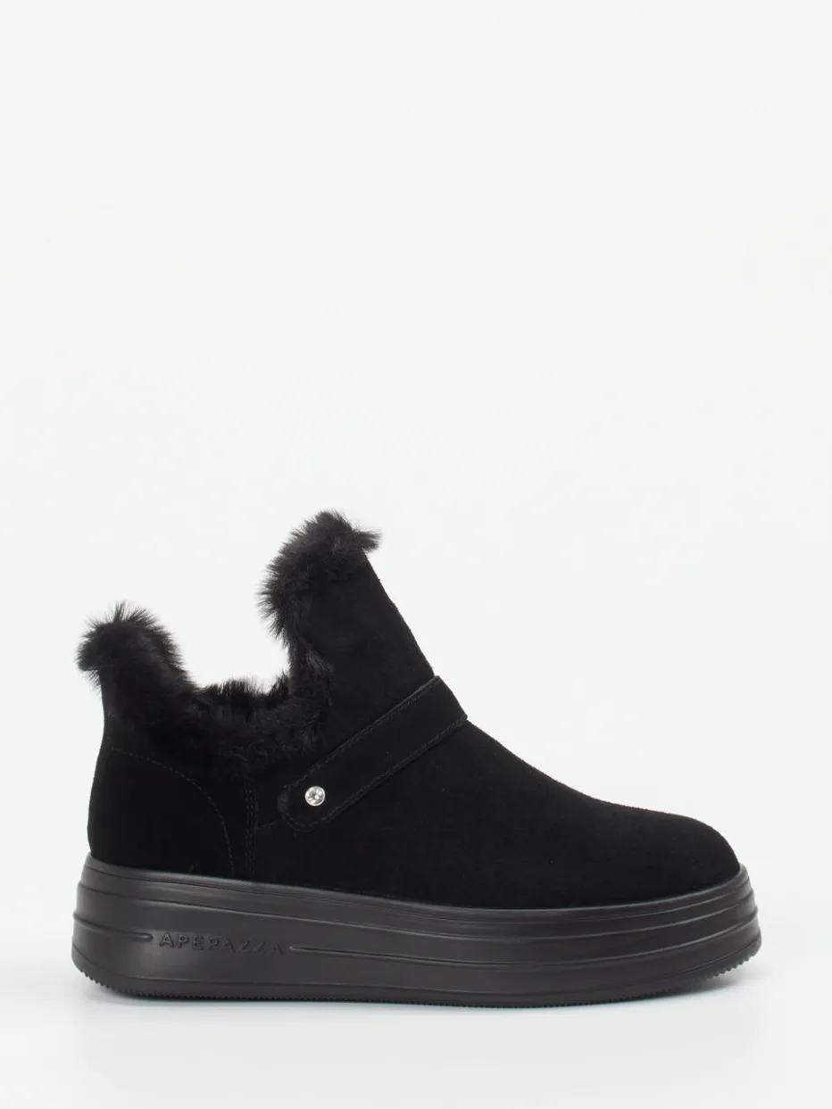 – Stiefeletten aus Veloursleder*Apepazza Outlet