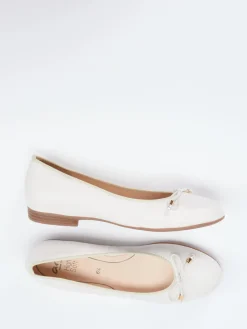 – Ballerinas aus Hirschleder in Cremeweiß*Ara Discount