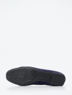 Damen Ara – Blockabsatz-Pumps aus Veloursleder Dunkel