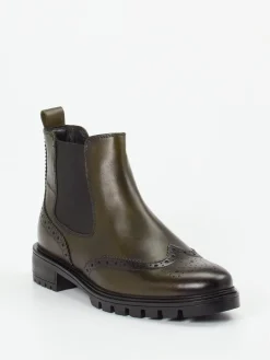 – Chelsea-Stiefelette aus Kalbleder oliv*Ara Clearance