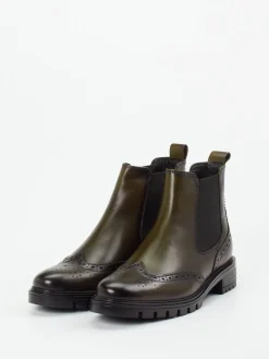 – Chelsea-Stiefelette aus Kalbleder oliv*Ara Clearance