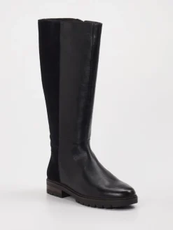 – Kniehohe Stiefel aus Leder Schwarz*Ara Outlet