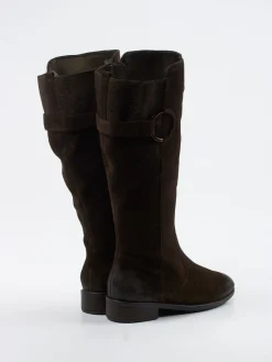 – Kniehohe Stiefel aus Veloursleder Dunkel*Ara Discount