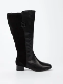 – Kniestiefel aus Kalbleder und Veloursleder*Ara Best