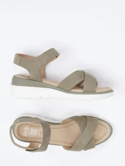 Damen Ara – Komfortsandalen aus Veloursleder