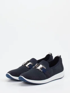 Damen Ara – Komfort-Slipper aus Stretch und Veloursleder