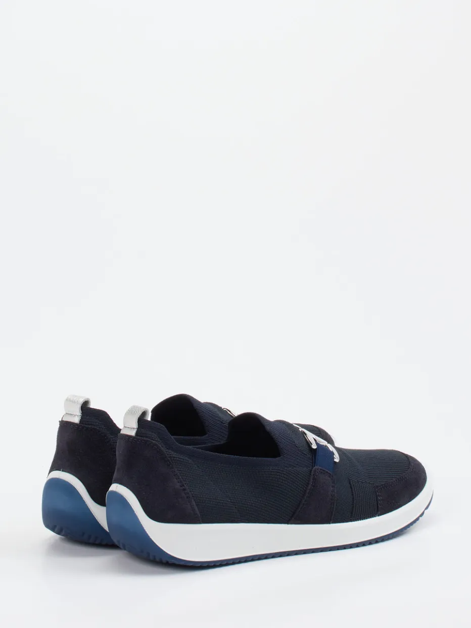 Damen Ara – Komfort-Slipper aus Stretch und Veloursleder