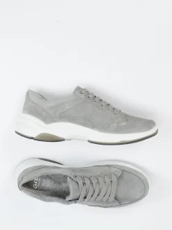 – Komfort-Sneaker aus Veloursleder hellgrau*Ara New