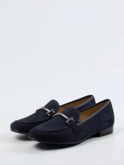 Damen Ara – Loafer aus Veloursleder Dunkel
