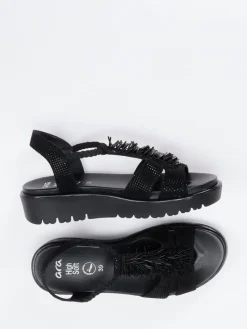 Damen Ara – Sandalette aus geprägtem Leder