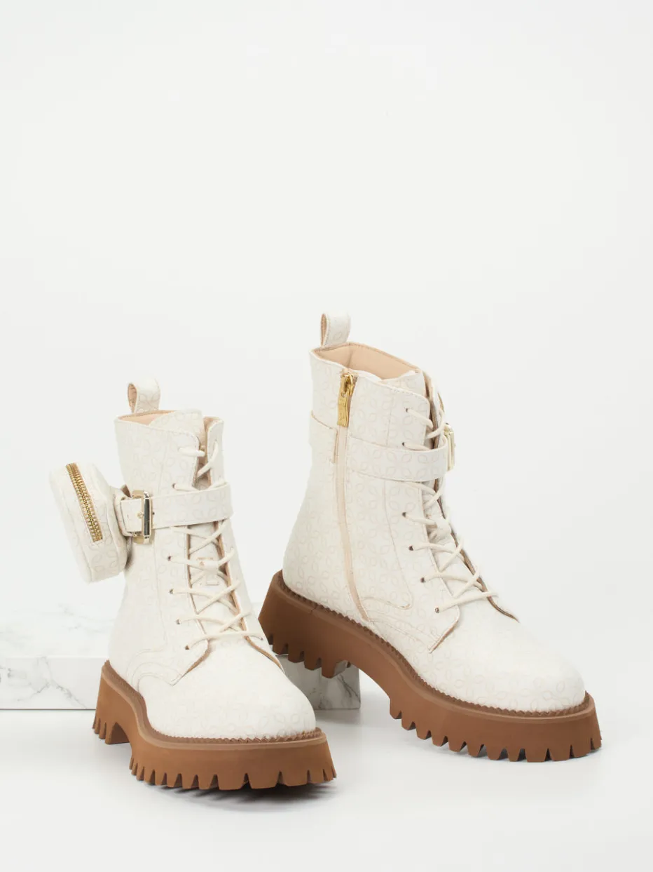 Damen Ara – Schnürboots aus geprägtem Leder in