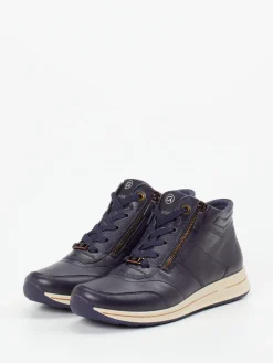 – Schnürstiefelette aus Kalbleder dunkel*Ara Hot