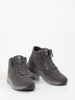 Damen Ara – Schnürstiefelette aus Veloursleder