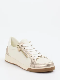 Damen Ara – Sneaker aus Kalbleder in Cremeweiß