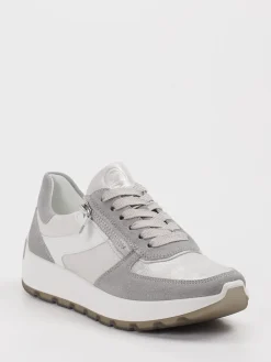 Damen Ara – Sneaker aus Veloursleder Hell