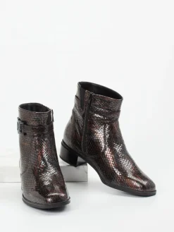 – Stiefelette aus geprägtem Leder in*Ara Clearance