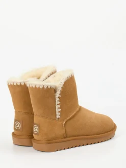 Damen Ara – Winter-Boots aus Veloursleder camel