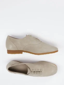 Damen Arche – Derby-Schnürschuh aus Veloursleder grau