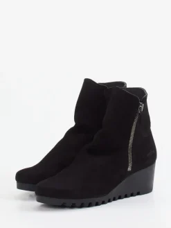 Damen Arche – Keilabsatz-Stiefelette aus Nubukleder