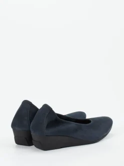 Damen Arche – Keilpumps aus Nubukleder Dunkel