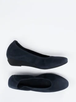 Damen Arche – Keilpumps aus Nubukleder Dunkel