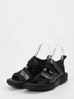 Damen Arche – Klettsandale aus Lackleder